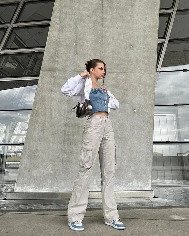 Women's Straight Jeans in Autumn