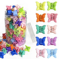 Mini Butterfly Hair Claw Clips 100 Pack -10 Assorted Colors