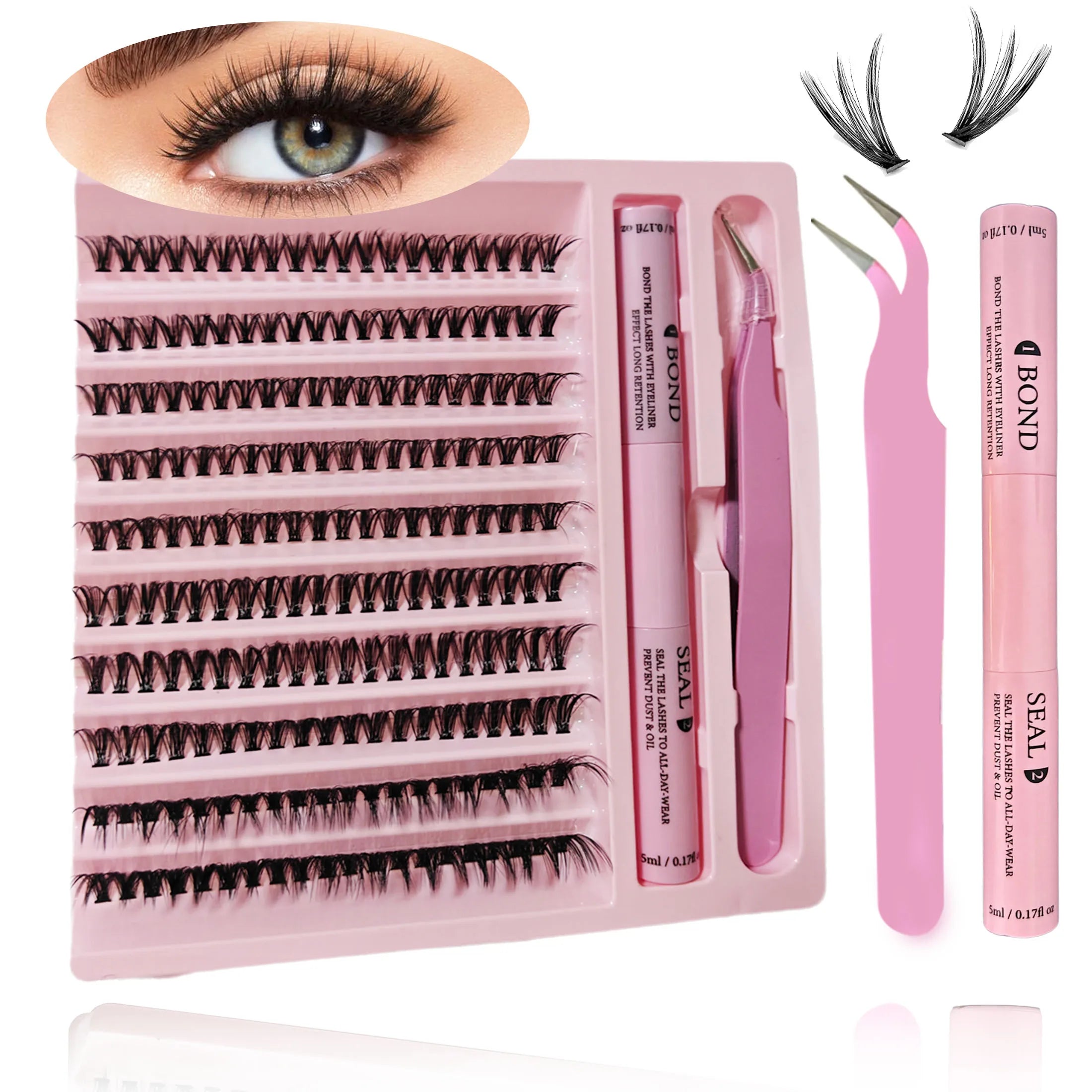 DIY Lash Extension Kit 200 PCS Clusters