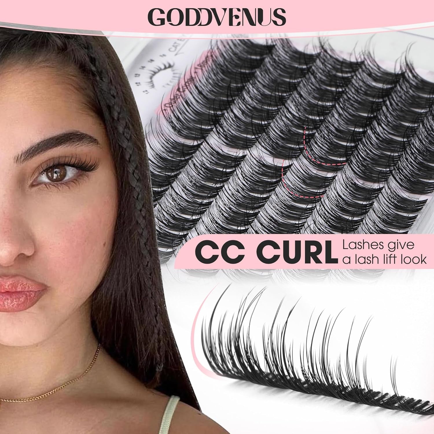 DIY Wispy Natural Lash Clusters Kit 12-14-16Mm CC Curl