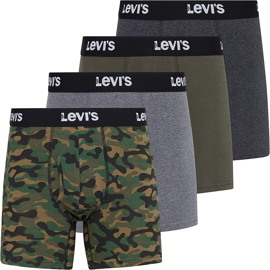 Mens Boxer Briefs Breathable Stretch Underwear 4 Pack