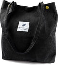 Corduroy Tote Bag(Black)
