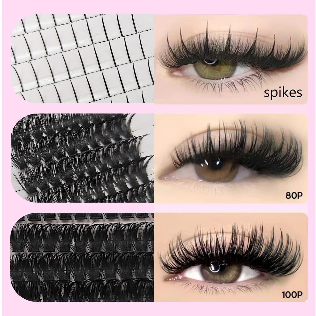 DIY Lash Clusters Kit Cat Lashes 300Pcs