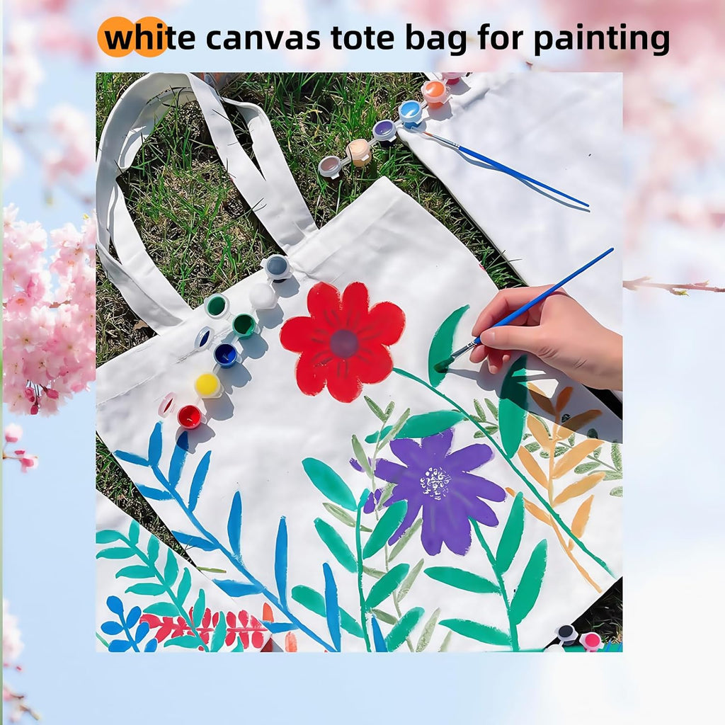 Canvas Tote Bag (white) - 2 Pack