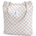 Corduroy Tote Bag (Grid)