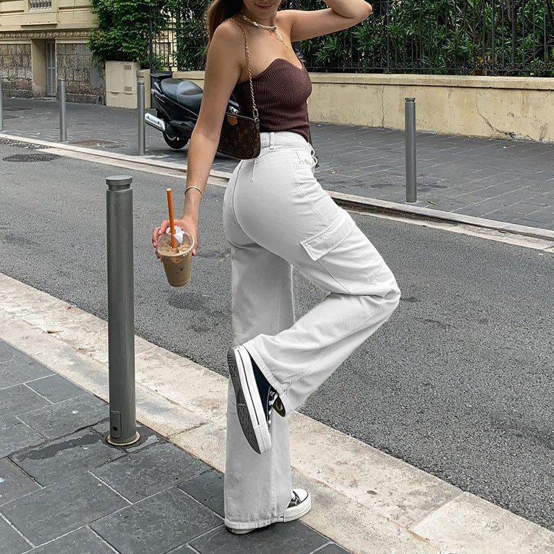 Women's Straight Jeans in Autumn