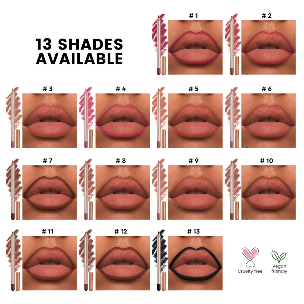 QUEEN ACOSTA Matte Lip Liner Pencil Set