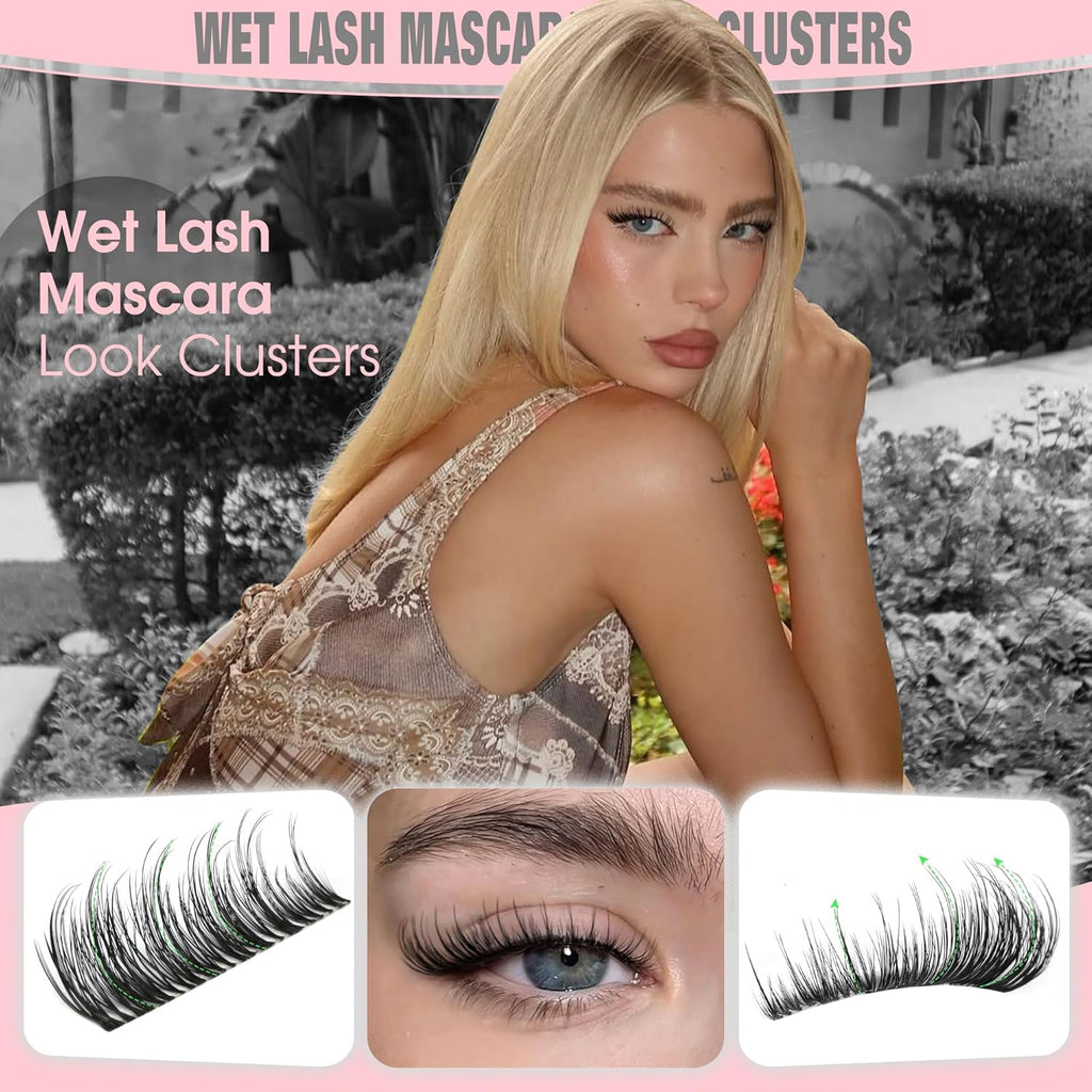 DIY Wispy Natural Lash Clusters Kit 12-14-16Mm CC Curl