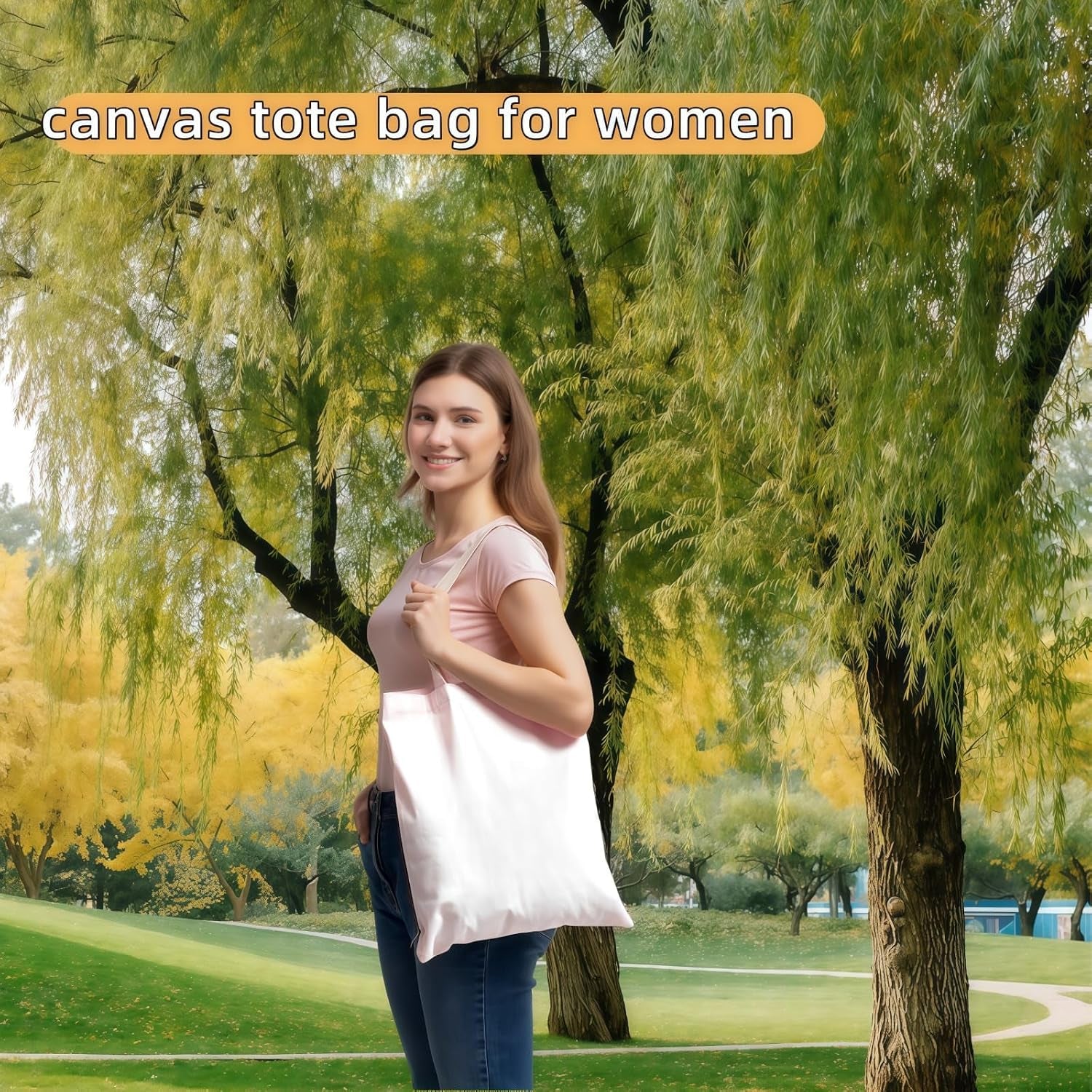Canvas Tote Bag (white) - 2 Pack