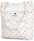 Corduroy Tote Bag (Floral)