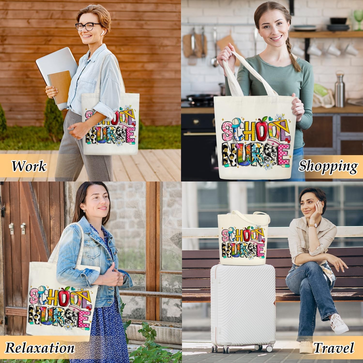 School Nurse Tote Bag 