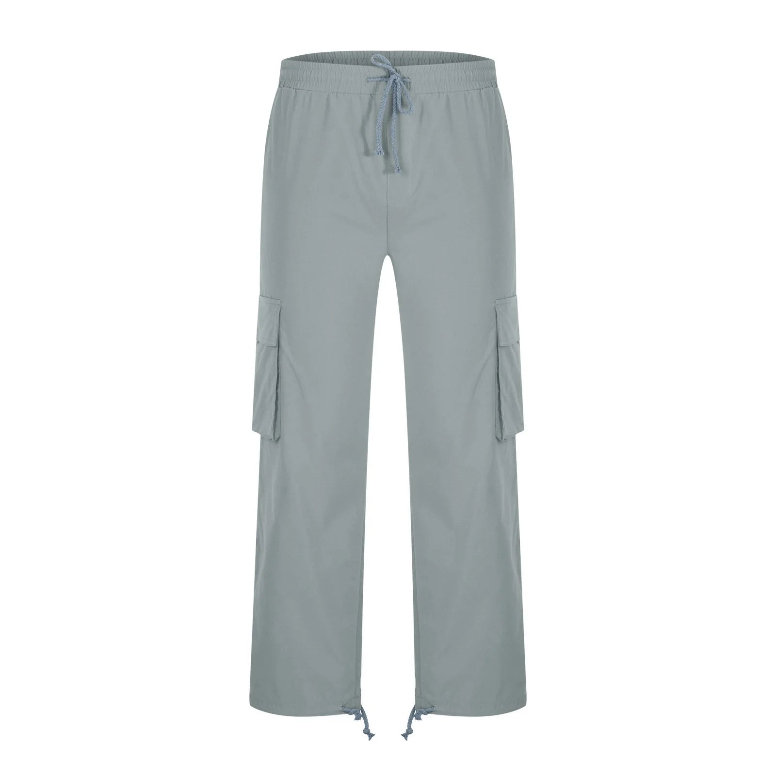 Cargo Pants for Men Relaxed Fit Causal Slim Beach Work Streetwear Khaki Baggy Pants with Zipper Pockets