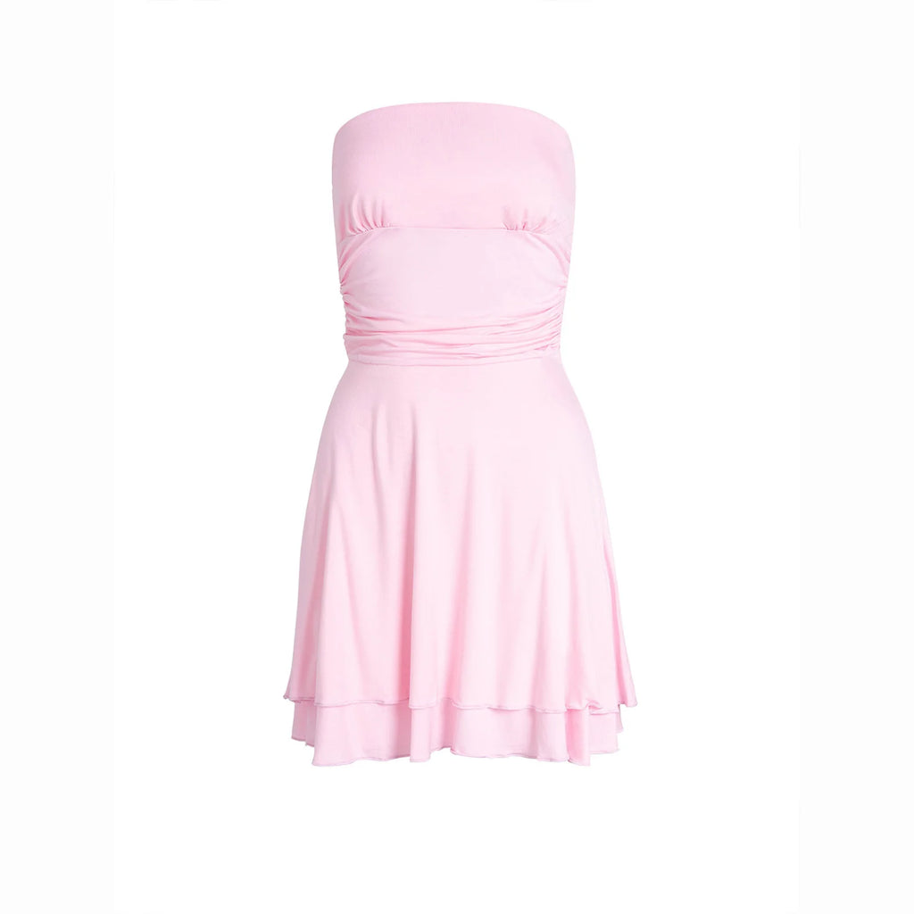 Summer Tube-Top Short Dress
