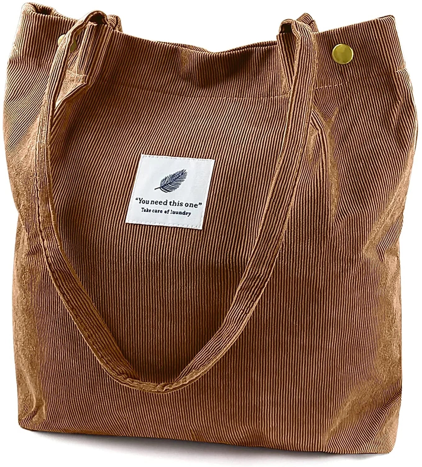 Corduroy Tote Bag (Brown)